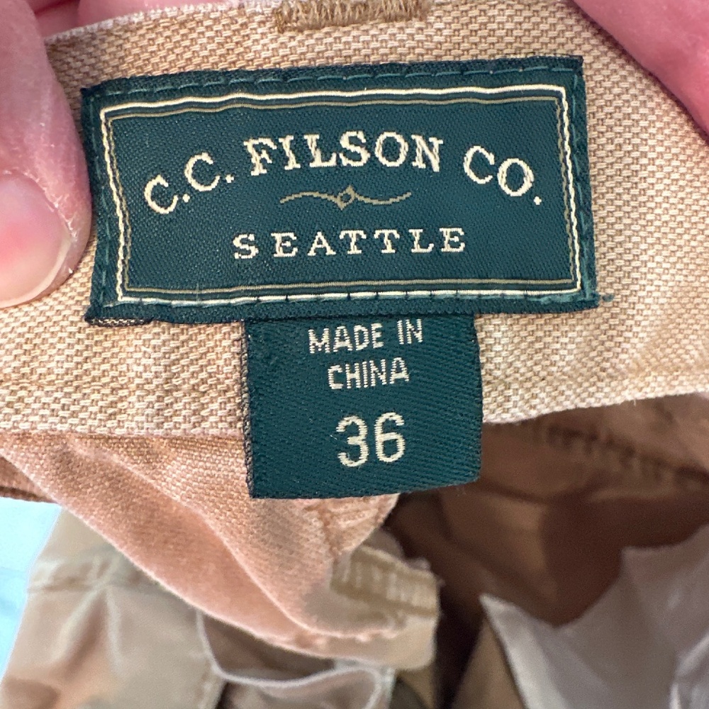 Filson Men’s 5-pocket Dry Tin Cloth Pants, 36 x 27.75